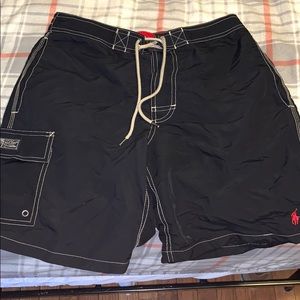 Polo Ralph Lauren Black with Red Bathing Suit, S